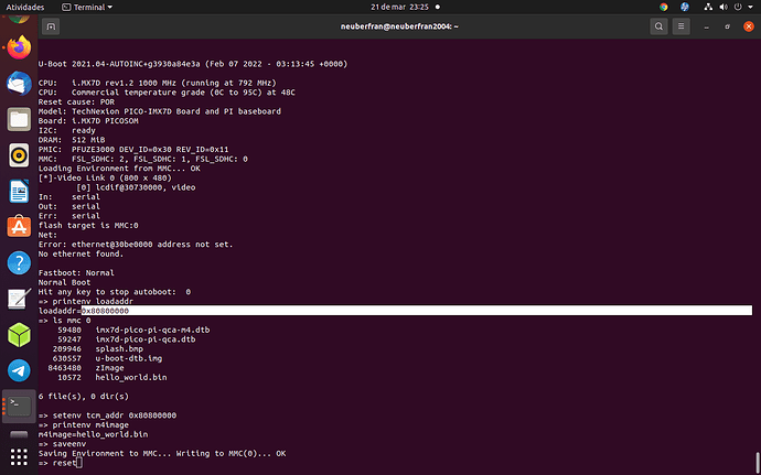 first part issue when config 0x80800000