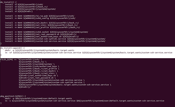 appendInstall