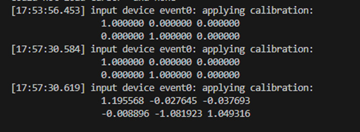 Libinput issue - "input device event0 has no enabled output associated ...
